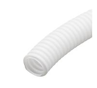 MOCNT Conduit Cable Auto Non Split Loom Tubing Wire Polyethylene Corrugated Flexible Conduit Tube Cable Management Protection Pipe Cable Tidy Organiser Trunking White 10mm 10meter