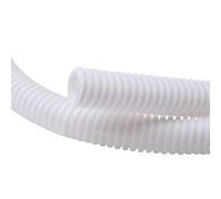 MOCNT Conduit Cable Auto Non Split Loom Tubing Wire Polyethylene Corrugated Flexible Conduit Tube Cable Management Protection Pipe Cable Tidy Organiser Trunking White 28mm 15meter