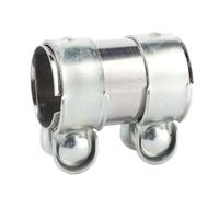 MOCNT Exhaust Clamp Pipe Connector 42mm Butt Joint Exhaust Band Clamp Stainless Steel Exhaust Pipe Sleeve Connector Exhaust Tube Pipe Clamp Coupler Muffler Pipe Clamp