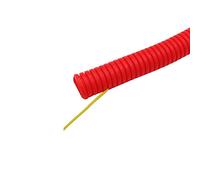 MOCNT Split Loom Wire Auto Split Loom Tubing Wire Conduit Polyethylene Corrugated Flexible Tube Cable Management Sleeve Protection Pipe Cable Tidy Organiser Red 10mm 10meter