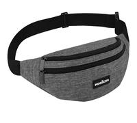 MOCOCITO Bum Bag Fanny Pack for Men Women Waist Bag Bumbag Travel Money Belt Fashion Bum Bag with3 Zip Pockets and Adjustable Belt for Sport Running Hiking Jogging,Dog Walking