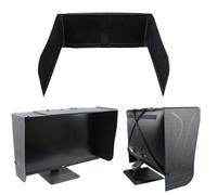 Mocoli Display Monitor Hood, 27 Inch Screen Sun Visor 41-71 CM Adjustable Hood Sun Protection Computer Monitor Hood for Monitor Outer Frame Stray Light Protection and Anti Peeping