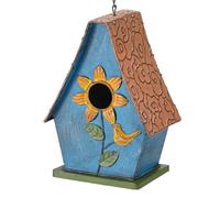 MOCOME Metal Bird Houses for Outside Hanging, Decorative Sunflower Birdhouse for Outside, Rustic Weatherproof Bird Houses with Easy Clean Door & Ventilation, Colorful Garden Patio Yard Art Decor
