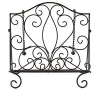 MOCOME Metal Cookbook Holder Recipe Book Stand for Kitchen, Vintage Scrollwork