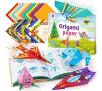 Mocoosy 320 Sheets Origami Kit for Kids 6-12, 85 Patterns Origami Paper with Guiding Book,Beginner Origami Art Craft Kit for Kid Activity Girls Toy,Travel Game Toys for 5 6 7 8 Year Old Girl Boy Gifts
