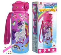 Mocoosy Decorate Your Own Water Bottle Craft Kits for Kids, Girls Birthday Presents, Mermaid Unicorn Gifts for Girls 5 6 7 8 9 Year Old Girl Gifts Arts and Crafts for Kids Age 5-12,Back to School Gift