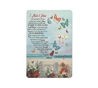 Mocozim Rustic Metal Tin Sign Beachhouse and Butterflies Memorial Home Wall Art Novelty 8x12 Inch
