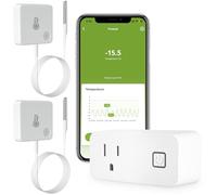 MOCREO ST5 WiFi Freezer Thermometer Alarm, Email Alert, App Notification, Data Logging Export, No Subscription Fee, Remote Temperature Sensor for Refrigerator, Freezer, Hot Tub (2 Pack)