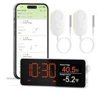 MOCREO WiFi Refrigerator & Freezer Thermometer, Remote Alert, 2-Year Logging, Smart Sensor (2 Pack)