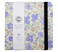 Mocrop 16x16cm Watercolour Sketchbook, 100% Cotton Watercolour Paper, 24 Sheets - 48 Pages, Fine Grain Cold Press Acid-Free, Ideal for Beginners and Artists to Capture Moments While Traveling