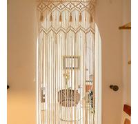 Mocrop Curtain Door Decoration Bohemian Macrame Wall Hanging for Modern Living Room and Weddings