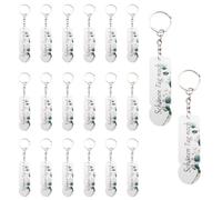 Mocrop Pack of 20 Shopping Chip Key Chains, Acrylic Shopping Trolley Token - Beautiful Day Noch, Personalised Gifts Shopping Trolley Releaser, for Gifts, Birthdays and Blessings