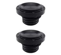 Mocturnity 2X Fuel Gas Tank Cap Oil Fill Cover for Scrambler 1200 XC/XE Thruxton 1200 Street Twin Street Scrambler(Black)