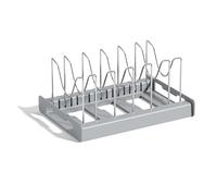 Mocturnity Expandable Pan and Pots Lid Organiser Rack Under Cabinet - Rubber Dipped Pan Organiser Rack for Kitchen Cabinet Organiser B, , Easy to Use