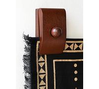 MOCTUS Quilt Hangers for Wall for Display, Decorate with Your Blanket and Tapestry Hangers, Wooden Rug Hangers for Wall Hangings (Brown, 4 Large Clips with Hardware)