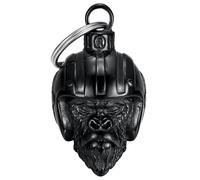 MOCY BELL - Mocy Bell Monkey Biker Motorcycle Bell Stainless Steel Black