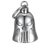 MOCY BELL - Mocy Bell Motorcycle Bell Skull Punisher - Stainless Steel Biker Lucky Charm