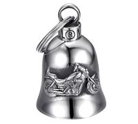 MOCY BELL - Motorcycle bell BECANE Lucky charm MOCY BELL Stainless Steel Silver