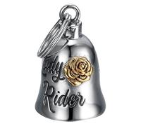 MOCY BELL - Motorcycle bell LADY RIDER Lucky charm MOCY BELL Stainless Steel Silver Gold