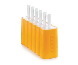 (Mod 6 Pops - Orange) Zoku Slow Pops Silicone Ice Lolly Moulds