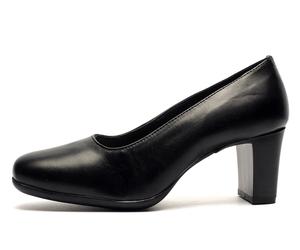 Mod Comfys Abbey Memory Foam Heels Womens Shoes | Slip On Shoes | Black | UK Size 7