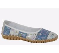 Mod Comfys Alicia Womens Pump Shoes | Slip On Shoes | Grey/Blue | UK Size 5
