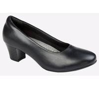 Mod Comfys Amber Memory Foam Womens Heels | Slip On Shoes | Black | UK Size 5