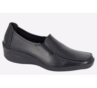 Mod Comfys Carrie Leather Womens Shoes | Slip On Shoes | Black | UK Size 7