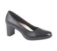 Mod Comfys CELIAS Ladies Leather Court Shoes Black UK 7