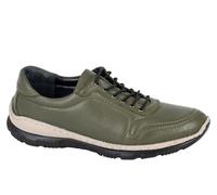 Mod Comfys Dreamer Flexi Leather Womens Shoes Trainers, Size 4 In Green
