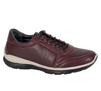 Mod Comfys Dreamer Flexi Leather Womens Shoes Trainers, Size 7 In Burgundy