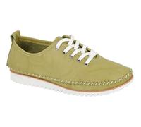 Mod Comfys Flexi Womens Leather Comfort Shoes Green