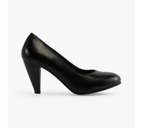 Mod Comfys JASMIN Womens Leather Court Shoes Black - UK 3