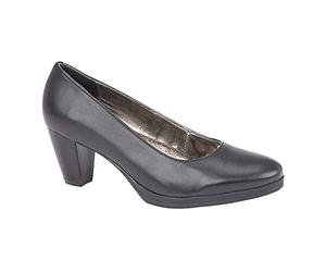 Mod Comfys Julietta Ladies Leather Court Shoes Black UK 6