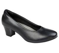 Mod Comfys KLEIA Ladies Leather Court Shoe Black UK 6