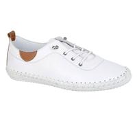 Mod Comfys L622G-6 Womens Softie Leather Shoe White Size 6