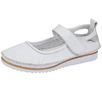 Mod Comfys Ladies White Leather T Bar Casual Shoe Size 4