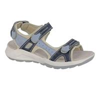 Mod Comfys Ladies Womens 3x Touch Fastening Sports Sandal Blue Navy Nubuck Size 4