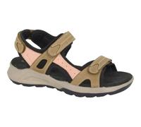 Mod Comfys Ladies Womens Sports Sandal with 3x Touch Fastening Navy Blue Nubuck Taupe/Pink Size 9
