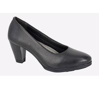 Mod Comfys Julietta Ladies Leather Court Shoes Black UK 6