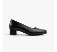 Mod Comfys Tara Womens Low Block Heel Court Shoes Black
