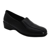 Mod Comfys Women's Flexible Slip-On Twin Gusset Shoes in Black | Size: 7 Mod Comfys Black 7