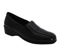 Mod Comfys Womens/Ladies Flexible Slip-On Twin Gusset Shoes (8 UK) (Black)