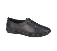 Mod Comfys Womens/Ladies Leather Casual Shoes (6 UK) (Black)