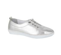 Mod Comfys Women's Metallic Leather Casual Shoes in Silver | Size: 7 Mod Comfys Silver 7