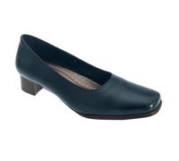 Mod Comfys Women's Plain Leather Court Shoes in Navy | Size: 4 Mod Comfys Navy 4