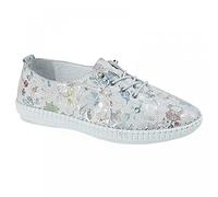 Mod Comfys Womens Softie Leather Bungie Shoes 8 UK Light Grey