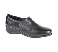 Mod Comfys Women's Softie Leather Casual Shoes in Black | Size: 5 Mod Comfys Black 5
