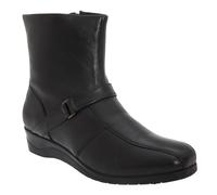 Mod Comfys Women's Softie Leather Inside Zip Ankle Boots in Black | Size: 5 Mod Comfys Black 5