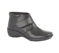 Mod Comfys Women's Wide Fit Softie Leather Ankle Boots in Black | Size: 5 Mod Comfys Black 5